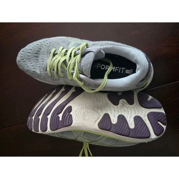 ASICS Gel Nimbus 24 Running Shoes Women's Gray Neon Size 6.5 - Picture 8 of 8